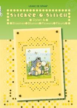 Image de Sticker-O-Stich® avec Dylan® & fleurs