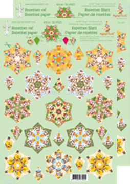 Image de Feuilles de rosettes à découper Mylo & Friends® vert/jaune