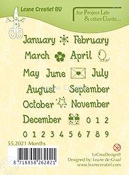 Image de Months English text