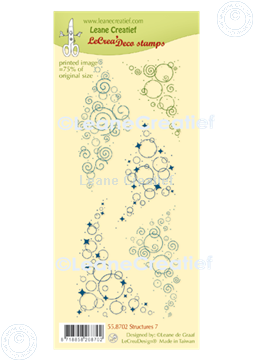 Afbeeldingen van LeCreaDesign® deco clear stamp Strukturen nº 7. 