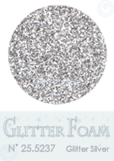 Afbeelding van Glitter Foam A4 sheet Silver