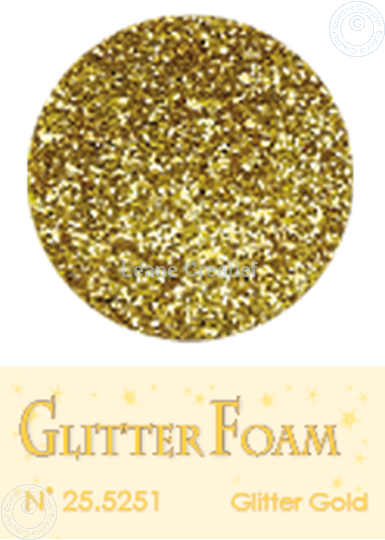 Afbeelding van Glitter Foam A4 sheet Gold