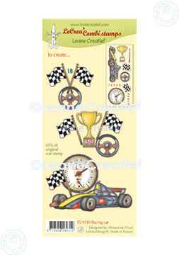 Bild von LeCreaDesign® Silikon Kombi Stempel Rennwagen
