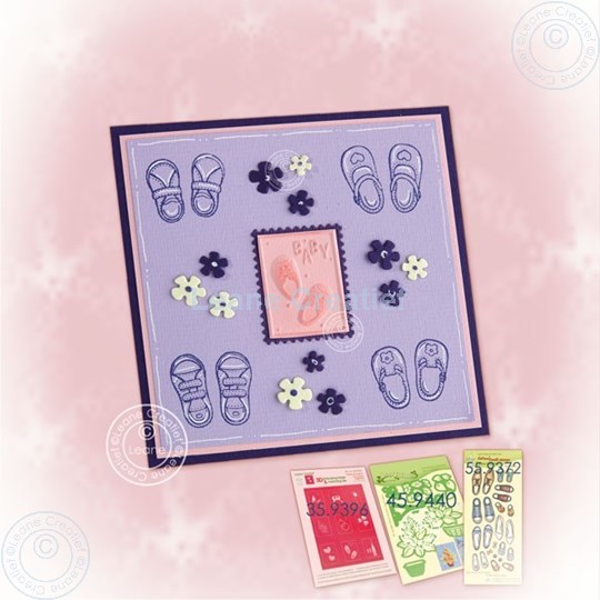 Afbeelding van Baby card baby shoes