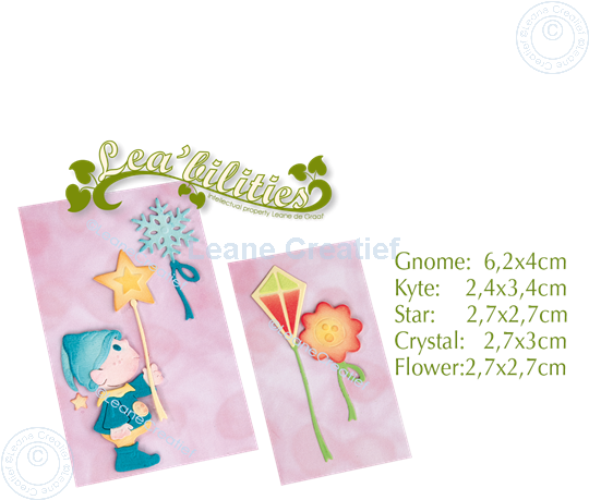 Bild von Lea’bilitie® kleine Zwerge Präge- und Schneideschablone