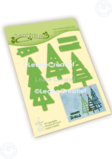 Afbeelding van Lea’bilitie® Kerstboom modern snij en embossing mal