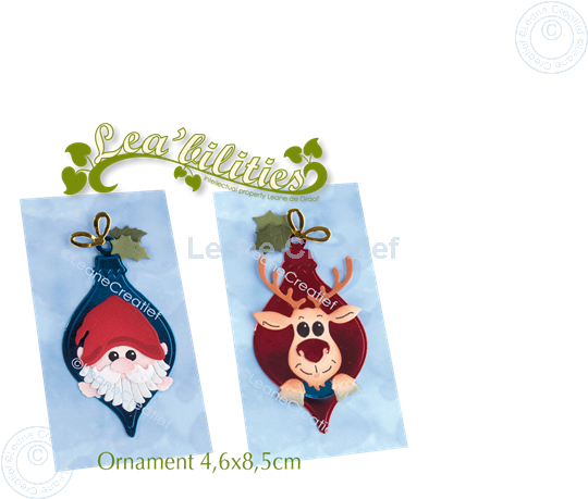 Bild von Lea’bilitie® Weinachtsmann-Rentier Ornament Präge- und Schneideschablone