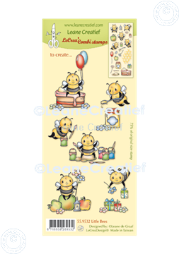 Afbeeldingen van LeCreaDesign® combi clear stamp Bijen