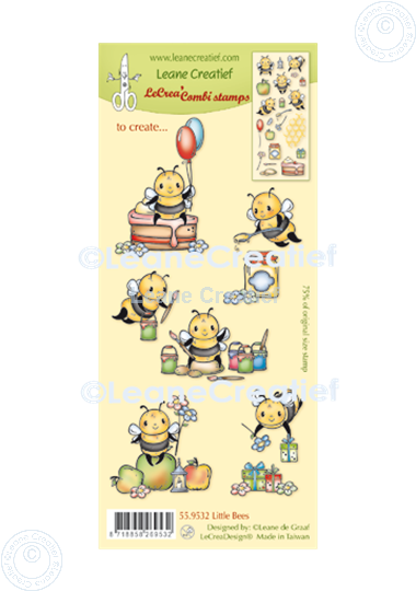 Picture of LeCreaDesign® combi clear stamp Bees