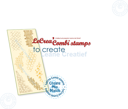 Afbeelding van LeCreaDesign® combi clear stamp Strukturen 10