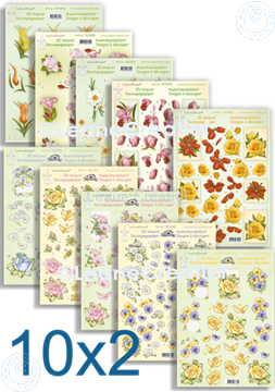 Picture of 50.1 KnBl Set of 20 Flower Cutting Sheets